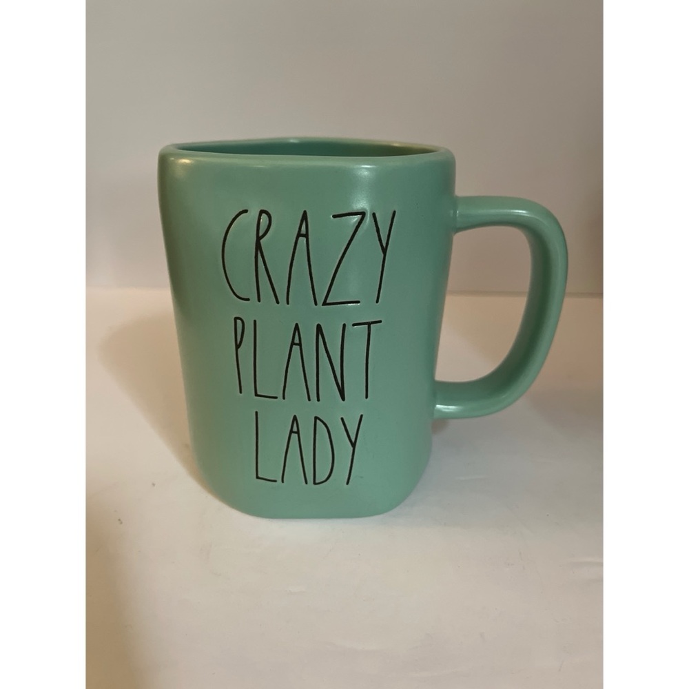 Rae Dunn Crazy Plant Lady Mint Green Mug